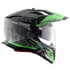 AXOR XCross Dual Visor Flash Dull Cool Grey Green Helmet