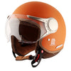 AXOR Retro Jet West Open Face Helmet (Dull Orange)