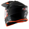 AXOR XCross Dual Visor Solid Dull Black Orange Helmet