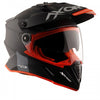 AXOR XCross Dual Visor Solid Dull Black Orange Helmet