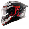 AXOR Apex Marvel Venom Dull Black Red Helmet