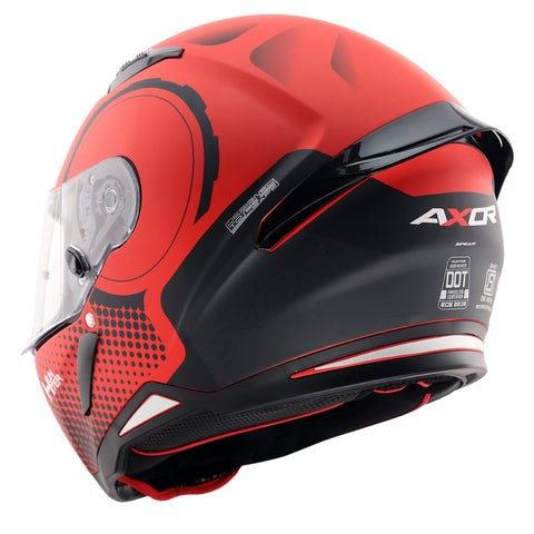 AXOR Hunter Spear Dull Red Black Helmet– Moto Central
