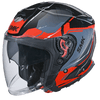 SMK GTJ Escape Black Red Grey Matt (MA236) Helmet