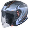 SMK GTJ Escape Black Blue Orange Gloss (GL257) Helmet