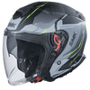 SMK GTJ Escape Black Grey Yellow Matt (MA264) Helmet