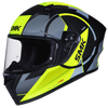 SMK Stellar Sports Faro Gloss Black Grey Yellow (GL264) Helmet