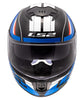 LS2 Stream II Bolt Red Blue Gloss Helmet (D Ring)