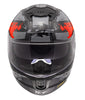 LS2 Stream II Noisy Red Black Gloss Helmet (D Ring)