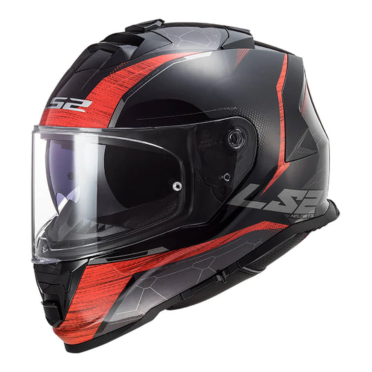 LS2 FF800 Storm II Classy Black Red Gloss Helmet