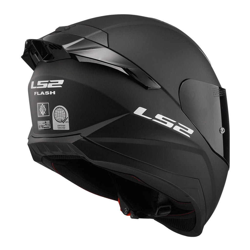 LS2 FF802 Flash Solid Black Matt Helmet– Moto Central