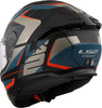 LS2 FF808 Stream II Road Matt Black Blue Helmet