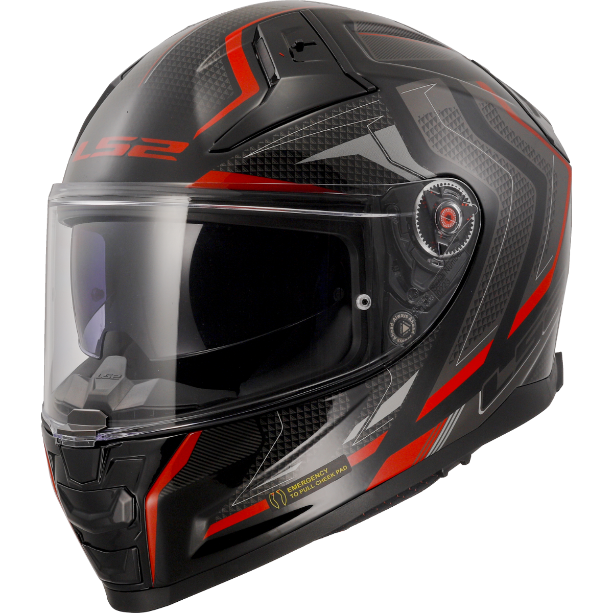 LS2 FF811 Vector II Alizer Gloss Black Red Helmet– Moto Central