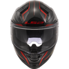 LS2 FF811 Vector II Alizer Gloss Black Red Helmet