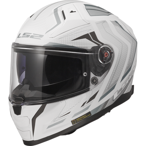 LS2 FF811 Vector II Alizer Gloss White Silver Helmet