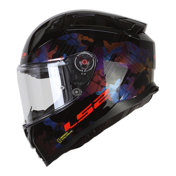 LS2 FF811 Vector II Kamo Gloss Black Blue Helmet– Moto Central