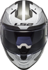 LS2 FF811 VECTOR II Metric Gloss White Titanium Silver Helmet