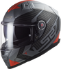 LS2 FF811 VECTOR II Splitter Matt Titanium Red Helmet