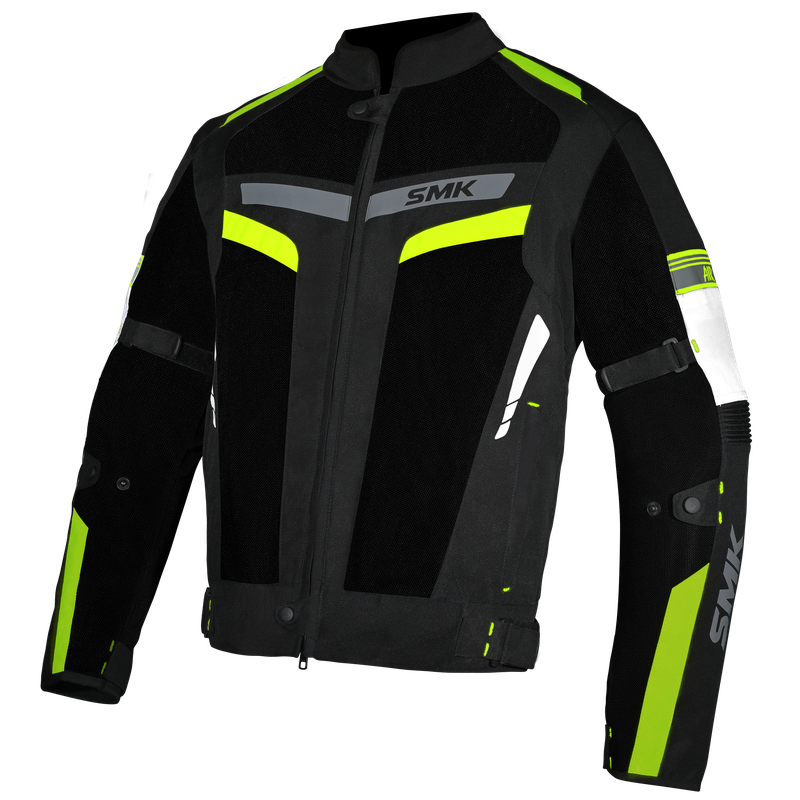 SMK Inifinity Rush Riding Jacket (Black Fluro Yellow)