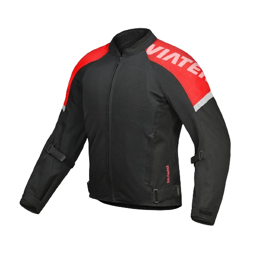 Viaterra Fender Urban Mesh Riding Jacket with Base Layer (Red)