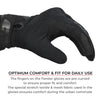 Viaterra Fender Daily Use Motorcycle Gloves (Black)