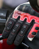 Viaterra Holeshot Pro Semi Gauntlet Motorcycle Riding Gloves (Red)