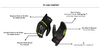 Rynox Tornado Pro 5 Gloves (Black Hi Viz Green)