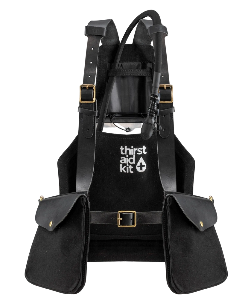 Trip Machine Thirst Aid Kit (Canvas Black + Black Leather)