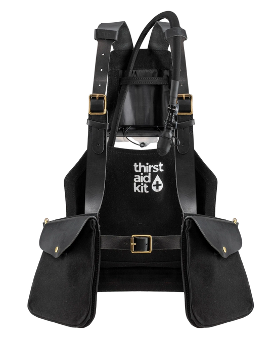 Trip Machine Thirst Aid Kit (Canvas Black + Black Leather)