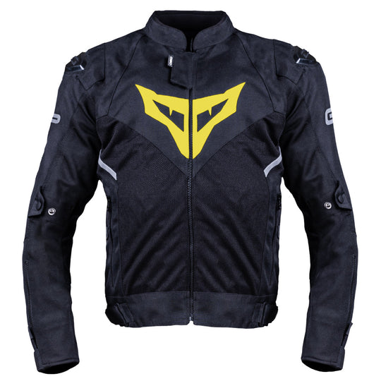 DSG GPX Riding Jacket Black Fluro Yellow