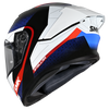 SMK Stellar Sports Flight Gloss Black White Red (GL213) Helmet