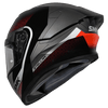 SMK Stellar Sports Flight Gloss Matt Black Red Grey (MA236) Helmet