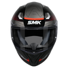 SMK Stellar Sports Flight Gloss Matt Black Red Grey (MA236) Helmet