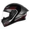 SMK Stellar Sports Flight Gloss Matt Black Red Grey (MA236) Helmet