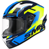SMK Stellar Sports K Power Gloss Black Yellow Blue (GL245) Helmet