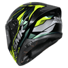 SMK Typhoon Rival Gloss Black Blue Yellow (GL254C) Helmet