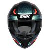 SMK Stellar Sports Flight Gloss Black Blue Orange Chameleon (GL257C) Helmet