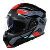 SMK Gullwing Navigator Black Grey Red Gloss (GL263) Helmet