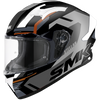 SMK Stellar Sports K Power Gloss Black Grey Orange (GL267) Helmet