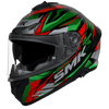 SMK Typhoon Rival Gloss Black Green Red (GL283) Helmet