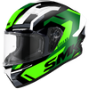 SMK Stellar Sports K Power Matt Black Green Grey (MA286) Helmet