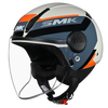 SMK Laminar Kentro Gloss Grey Orange (GL667) Helmet