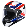 SMK Gullwing Supertour White Blue Red Gloss (GL153) Helmet