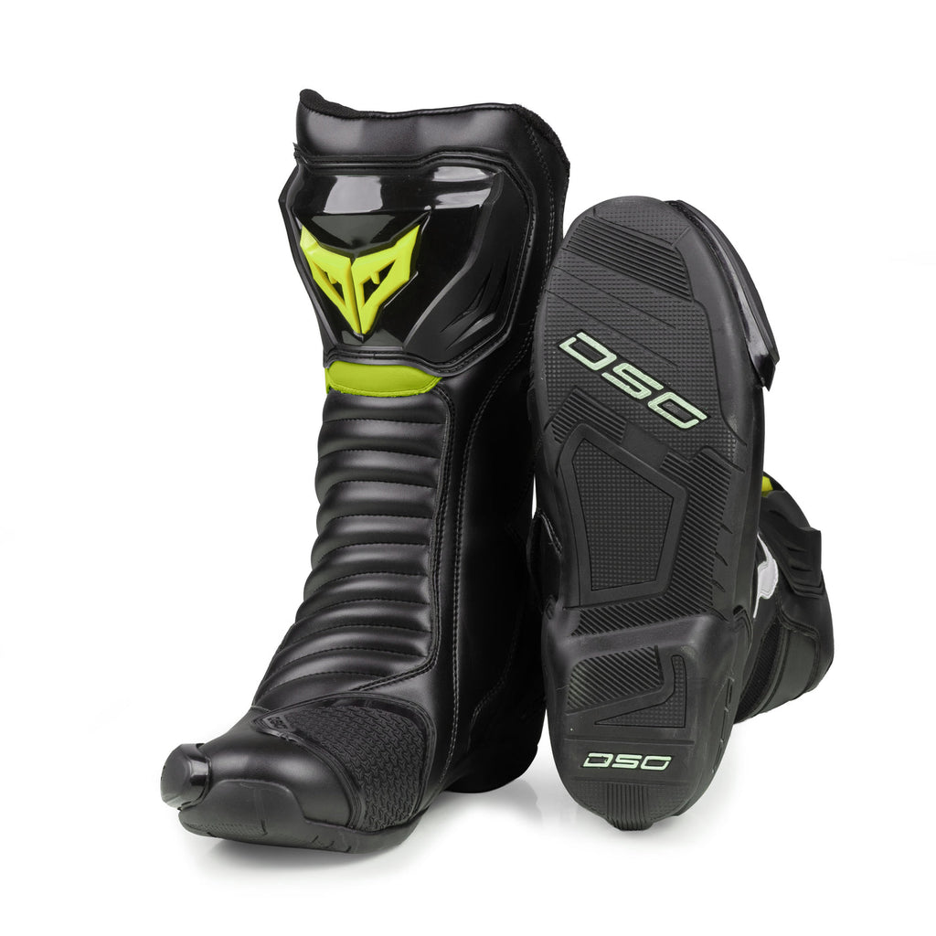 DSG GPX Riding Boots (Black Fluro Yellow)– Moto Central