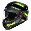 SMK Gullwing Omega Gloss Black Grey Yellow (GL264) Helmet