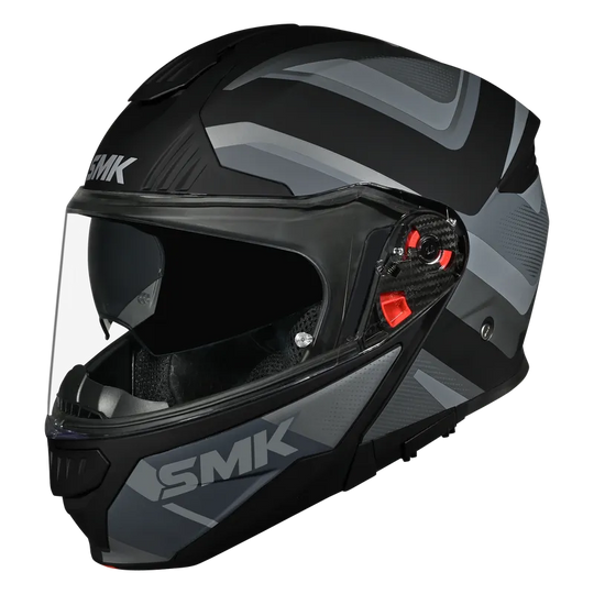 SMK Gullwing Omega Matt Black Grey (MA266) Helmet