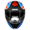 SMK Gullwing Soinc Gloss White Blue Red (GL153) Helmet - Moto Central