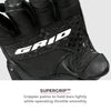 Viaterra Grid MK3 Full Gauntlet Motorcycle Riding Gloves (Yellow)