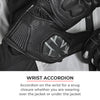 Viaterra Grid Full Gauntlet Motorcycle Riding Gloves (Black)