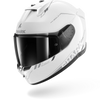 SHARK Skwal I3 Gloss Blank SP White Silver Anthracite Helmet - Moto Central