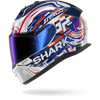 SHARK Skwal I3 Gloss Zarco GP Replica DE France White Violet Blue Helmet - Moto Central